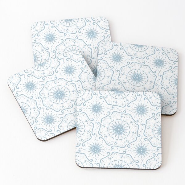 Item preview, Sky Blue Ribbons and Stars on a White Background designed and sold by KathyLav.