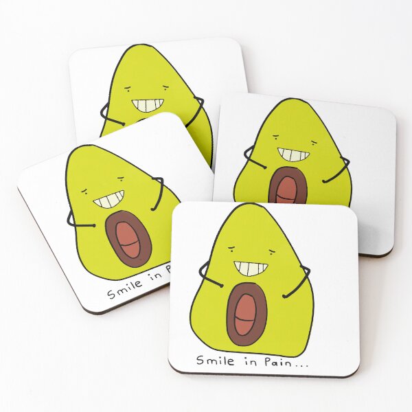 Item preview, Avocado - smile in pain designed and sold by Michelleamaya.