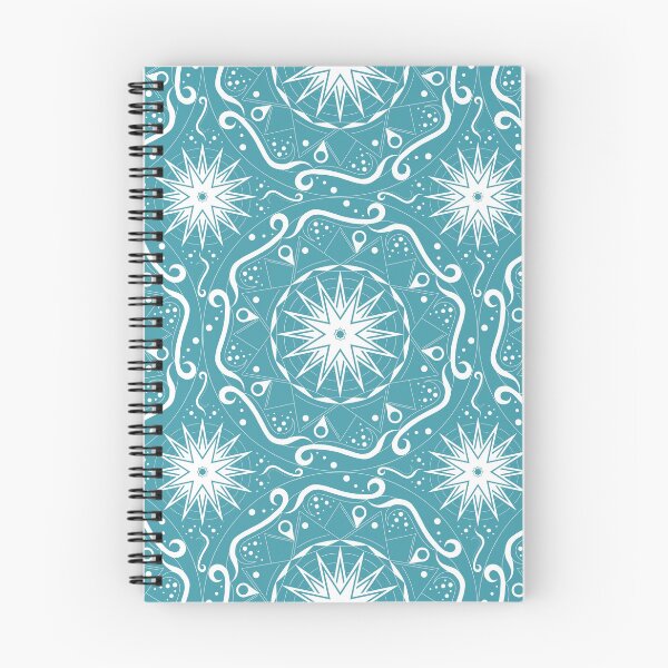 Item preview, White Ribbons and Stars on a Teal Blue Background designed and sold by KathyLav.