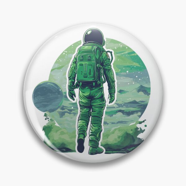 Item preview, Solitary Spacefarer Gazing at Distant Worlds designed and sold by Mark  Brown.