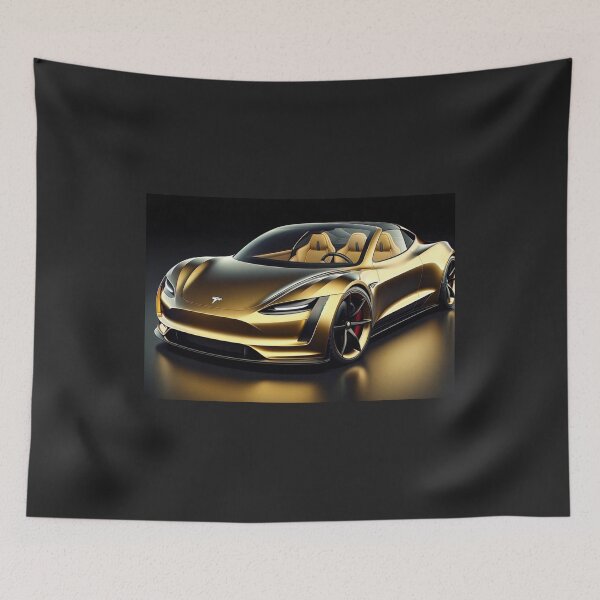 Item preview, Telsa roadster designed and sold by TEEJAMBOREE.