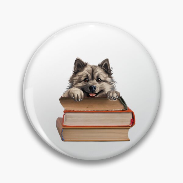 Item preview, Keeshond And Books designed and sold by TheAnimalZ00.