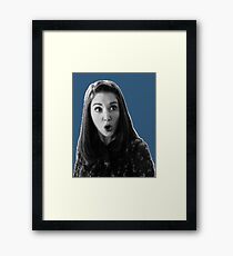 Annie Edison - Dark Blue Framed Print