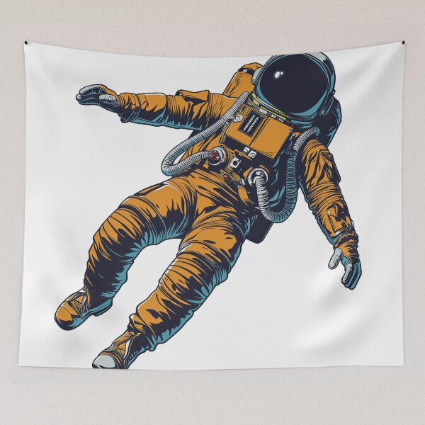Item preview, Zero Gravity Drift: Orange Space Suit designed and sold by Mark  Brown.