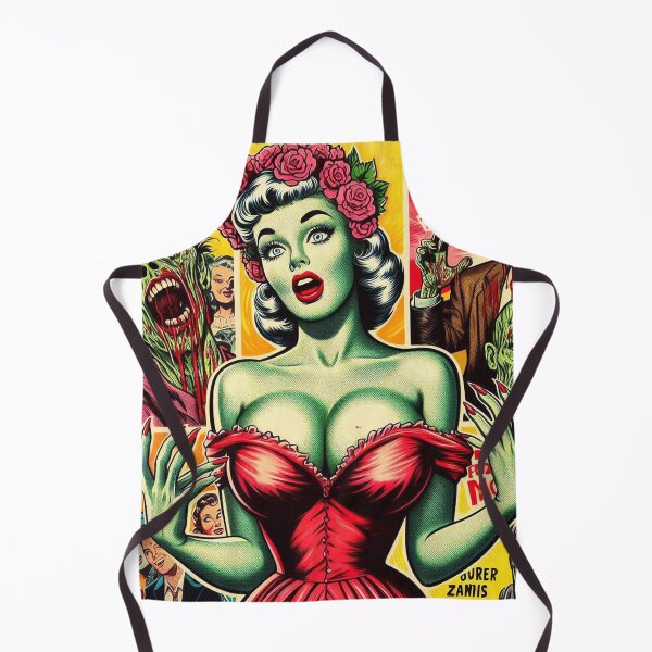 Item preview, Vintage Zombie Horror Girl designed and sold by PulpVintage.