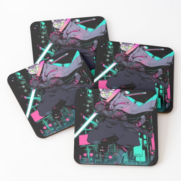 Item preview, Cyberpunk Anime Samurai Cat designed and sold by jamessismanes.
