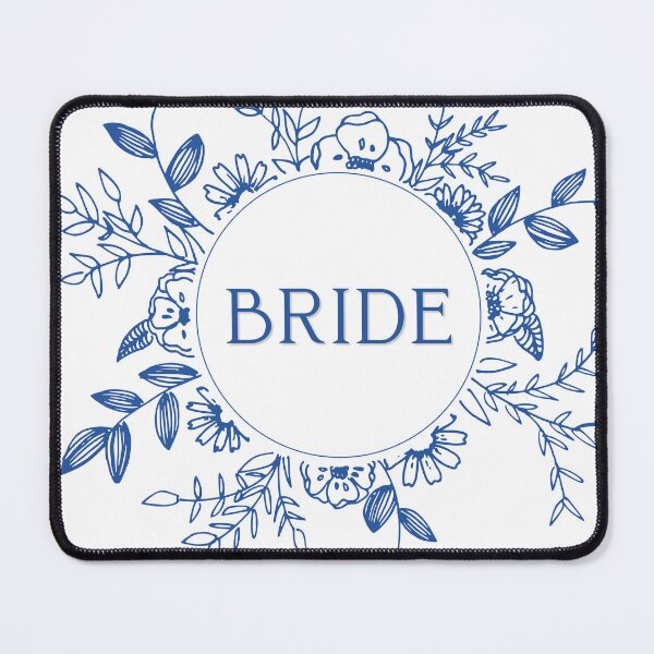 Item preview, Blue Bride Floral Circle designed and sold by indepthdesigns.