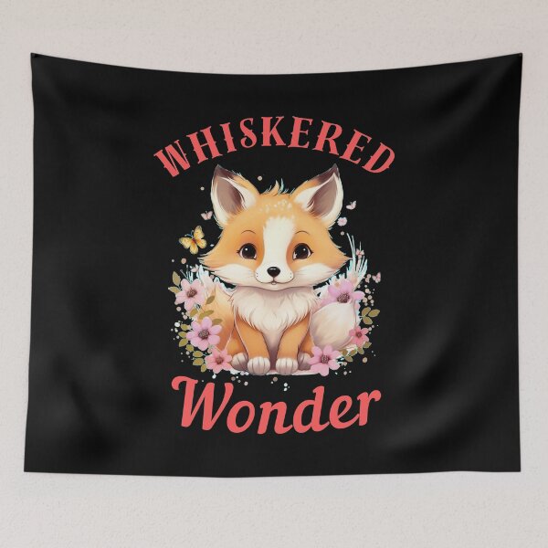 Item preview, Whiskered Wonder. fox head designed and sold by FoxVibes.