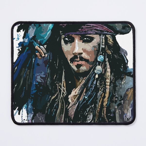 Item preview, Pirate with Parrot in Old Classic Costume with Furious Face in Ink Painting Style designed and sold by diegomenjivar92.