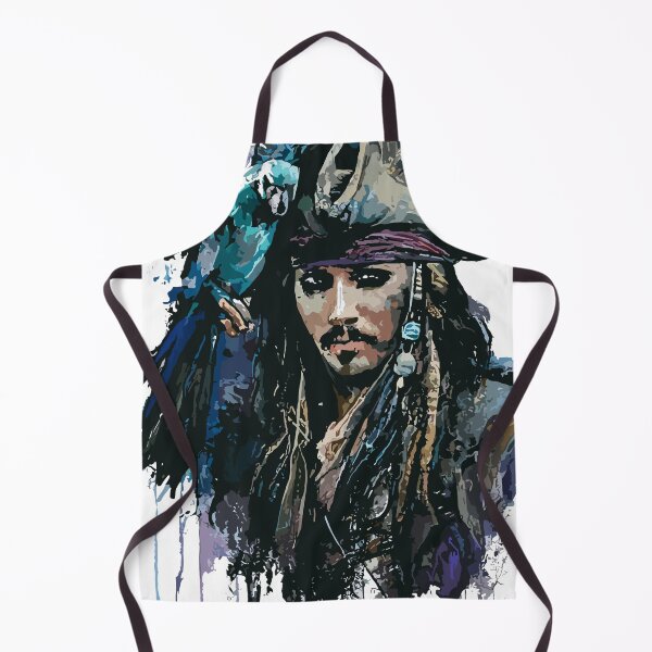 Item preview, Pirate with Parrot in Old Classic Costume with Furious Face in Ink Painting Style designed and sold by diegomenjivar92.