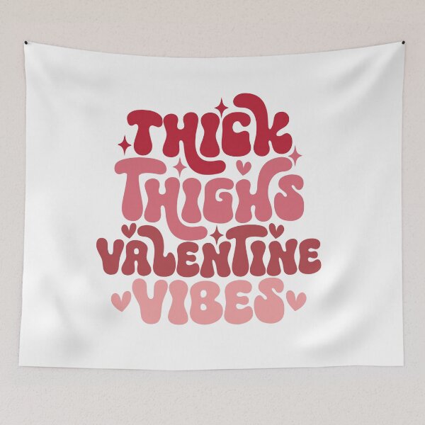 Item preview, Thick Thighs Valentines Vibes Body Positive designed and sold by Elementalvibes.