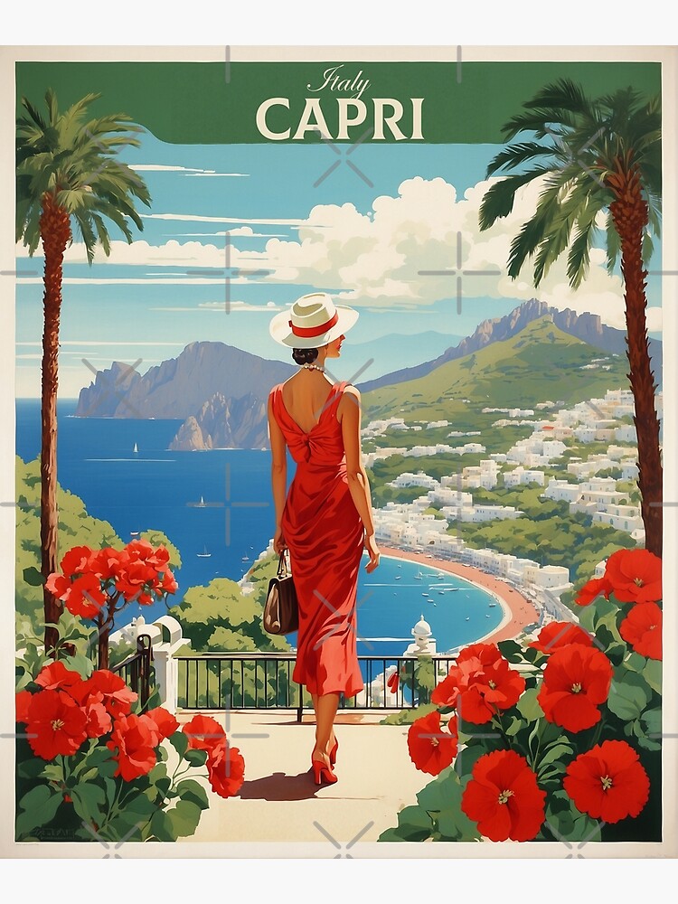 絵画 CARTUSIA CAPRI vintage poster Carthusia Capri | Mario Laboccetta | The Vintage Poster