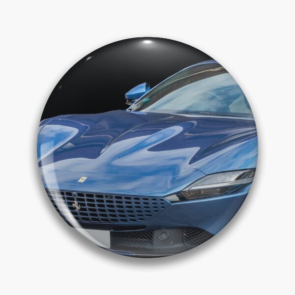 Item preview, Front view of Ferrari Roma Italian sports car on black background designed and sold by Kevin Hellon.