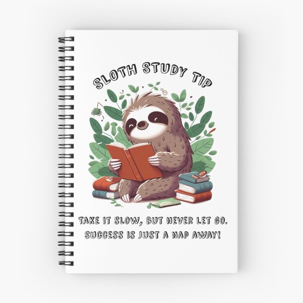 Item preview, sloth studying designed and sold by Bluecatfashion.