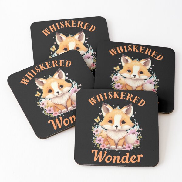 Item preview, Whiskered Wonder. fox portrait designed and sold by FoxVibes.