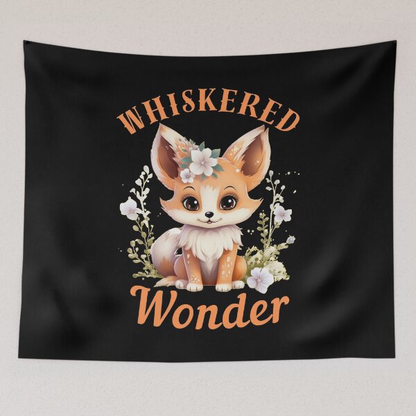 Item preview, Whiskered Wonder. fox watercolor designed and sold by FoxVibes.