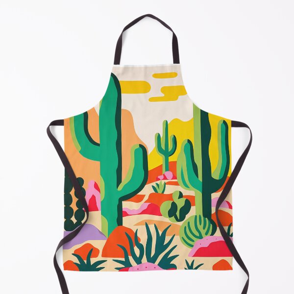 Item preview, Cactus in Desert in Groovy and Colorful Style designed and sold by NosandEdgy.