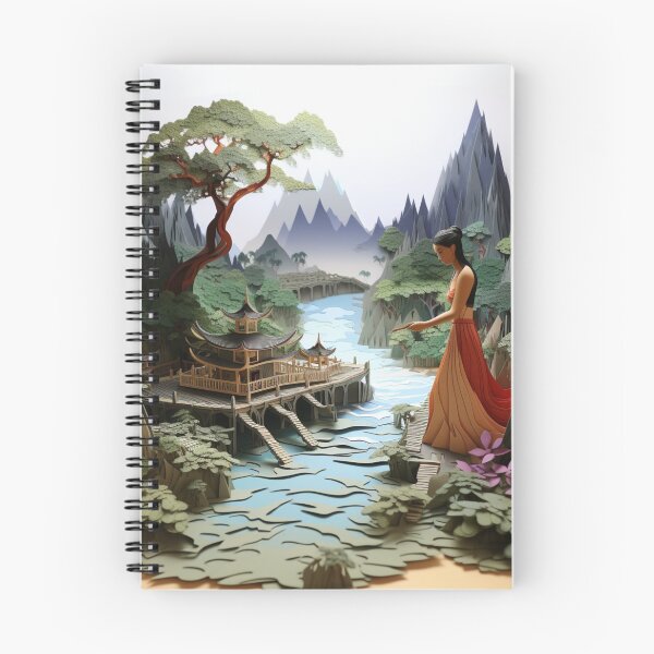 Item preview, Ancient Thai Garden In Paper Art designed and sold by NDMDesignStudio.