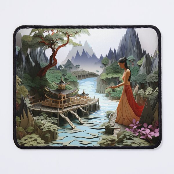 Item preview, Ancient Thai Garden In Paper Art designed and sold by NDMDesignStudio.