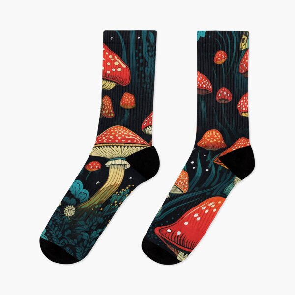 Item preview, Enchanted Mycological Forest - Amanita Muscaria Art designed and sold by Nicholas Panek.