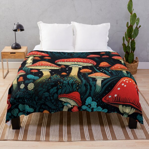 Item preview, Enchanted Mycological Forest - Amanita Muscaria Art designed and sold by Nicholas Panek.