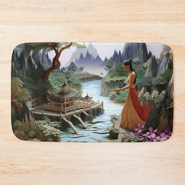 Item preview, Ancient Thai Garden In Paper Art designed and sold by NDMDesignStudio.
