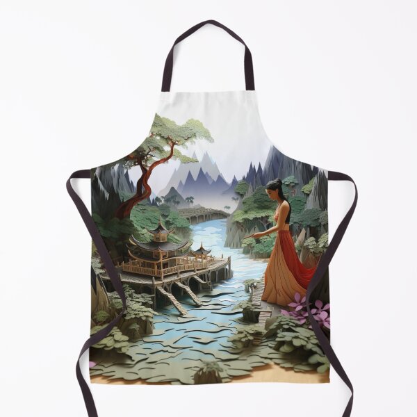 Item preview, Ancient Thai Garden In Paper Art designed and sold by NDMDesignStudio.