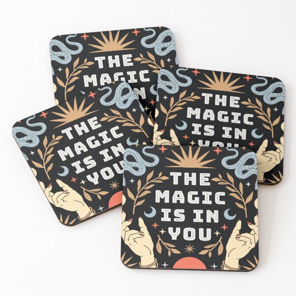 Item preview, Cali Boho Mystical, Inspirational Quote Art-The Magic Is In You designed and sold by BossyCatHome.