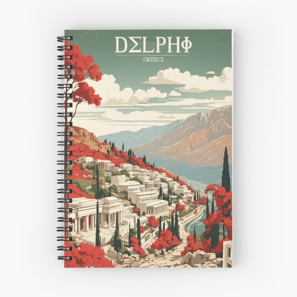 Item preview, Delphi Greece Vintage Poster Tourism  designed and sold by TravelersGems.