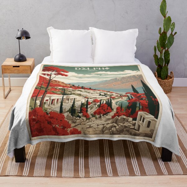 Item preview, Delphi Greece Vintage Poster Tourism designed and sold by TravelersGems.
