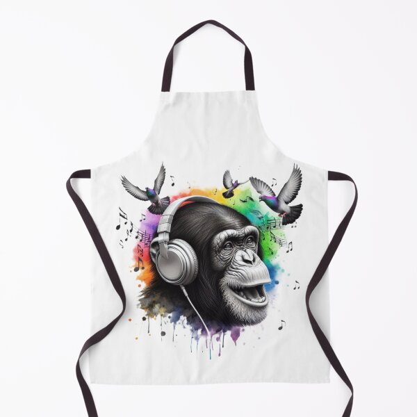 Item preview, Inspired Monkey Music Power Chimpanzee Rainbow Splash designed and sold by imakegreattees.