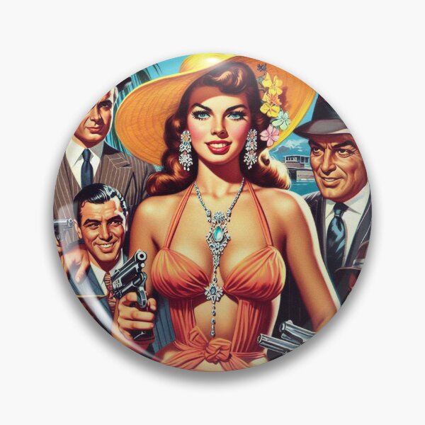 Item preview, Retro Pulp Girl designed and sold by PulpVintage.