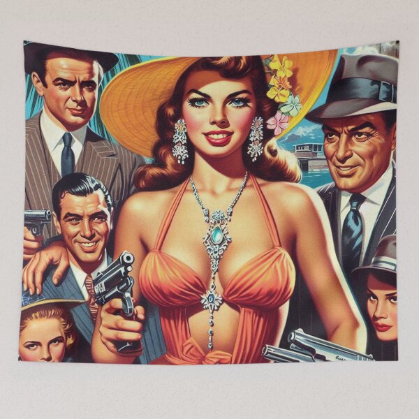Item preview, Retro Pulp Girl designed and sold by PulpVintage.