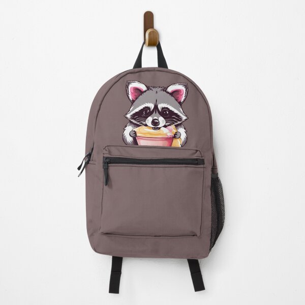 Item preview, An adorable baby grey raccoon eating ice cream designed and sold by Ignota-Stylz.