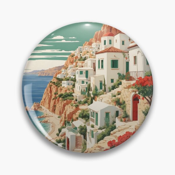 Item preview, Chios Greece Vintage Poster Tourism  designed and sold by TravelersGems.