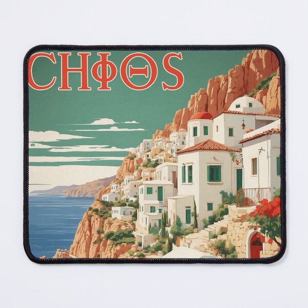 Item preview, Chios Greece Vintage Poster Tourism designed and sold by TravelersGems.