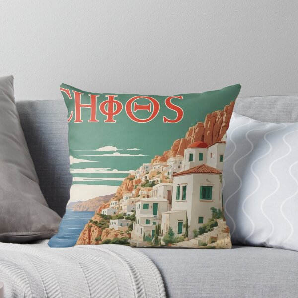 Item preview, Chios Greece Vintage Poster Tourism  designed and sold by TravelersGems.
