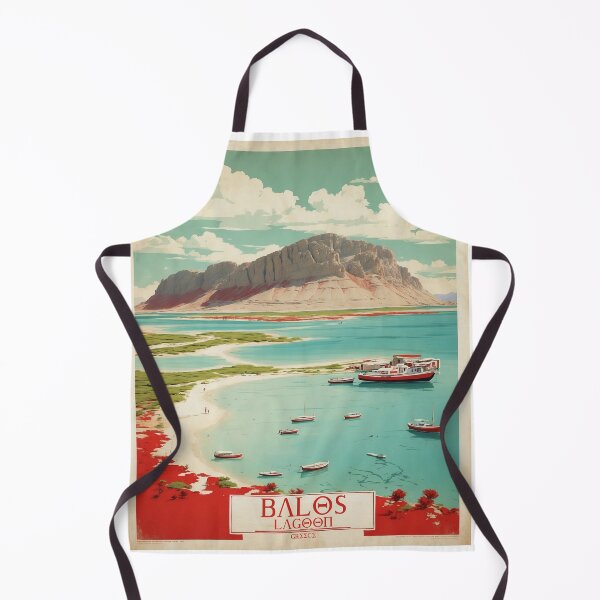 Item preview, Balos Lagoon Greece Vintage Poster Tourism designed and sold by TravelersGems.