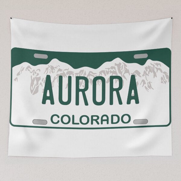 Item preview, Aurora Colorado License Plate designed and sold by Decal Mania.