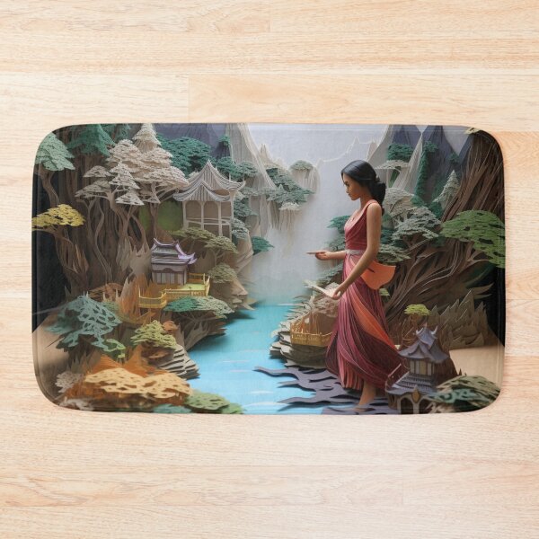 Item preview, Thai Woman In Garden Landscape designed and sold by NDMDesignStudio.