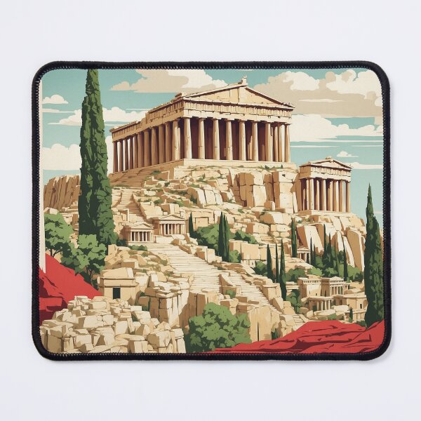 Artikelvorschau, Athen Akropolis Griechenland Vintage Poster Tourismus entworfen und verkauft von TravelersGems.