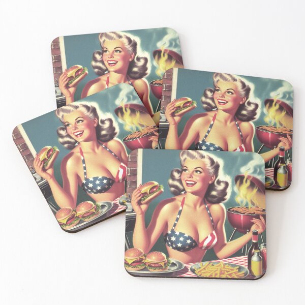 Aperçu de l'œuvre Pin-up barbecue créée et vendue par PulpVintage.