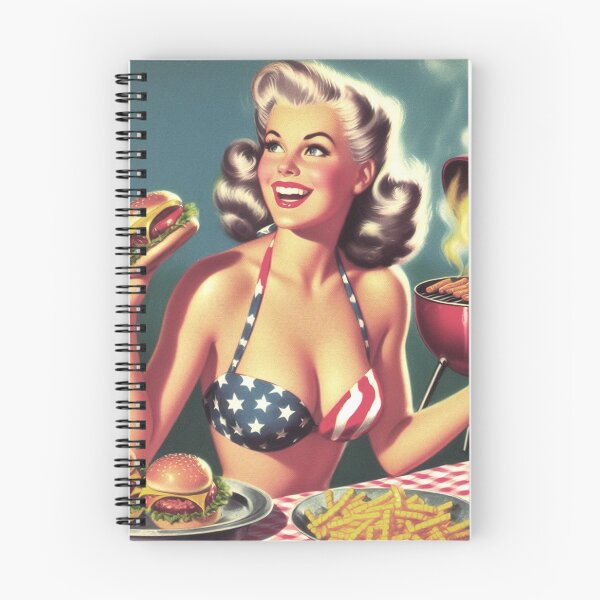 Item preview, Barbecue Pin Up designed and sold by PulpVintage.