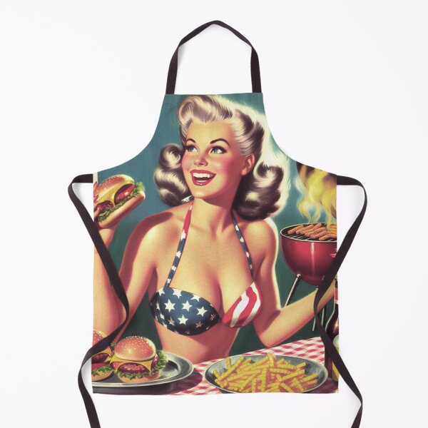 Item preview, Barbecue Pin Up designed and sold by PulpVintage.