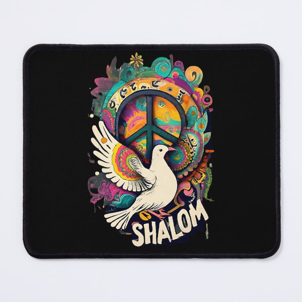 Item preview, Shalom Dove Peace - Retro Christian Hebrew T-shirt designed and sold by Chez-Creations.