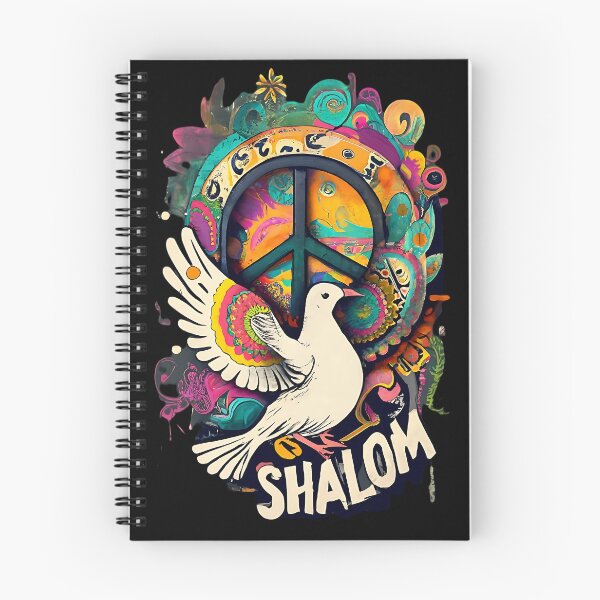 Item preview, Shalom Dove Peace - Retro Christian Hebrew T-shirt designed and sold by Chez-Creations.