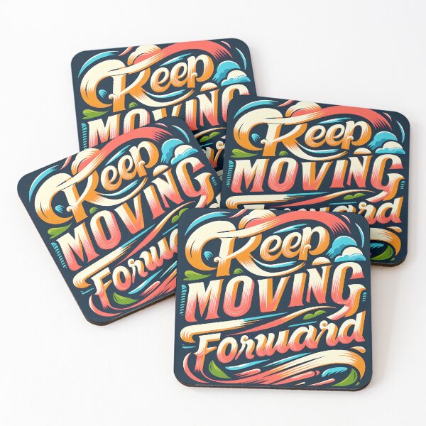 Item preview, Keep moving forward, typography designed and sold by maxmaj.