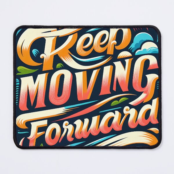 Item preview, Keep moving forward, typography designed and sold by maxmaj.