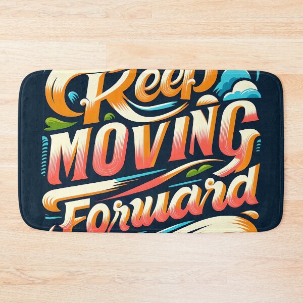 Item preview, Keep moving forward, typography designed and sold by maxmaj.