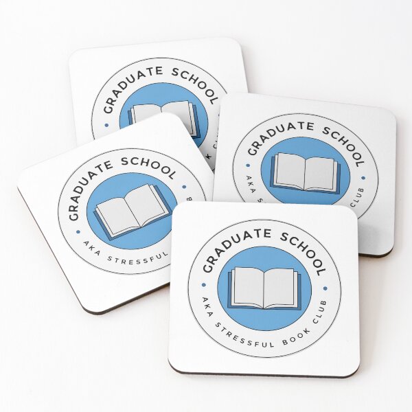 Item preview, Graduate school, aka stressful book club round emblem for academics and grad students designed and sold by StudyPuff.